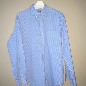 IZOD Casual Button down, blue/white checked